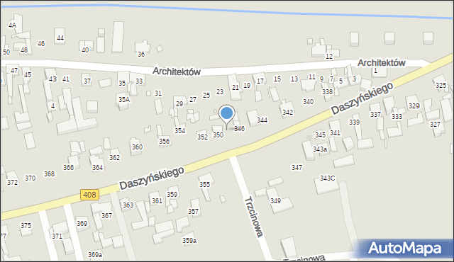 Gliwice, Daszyńskiego Ignacego, 348, mapa Gliwic