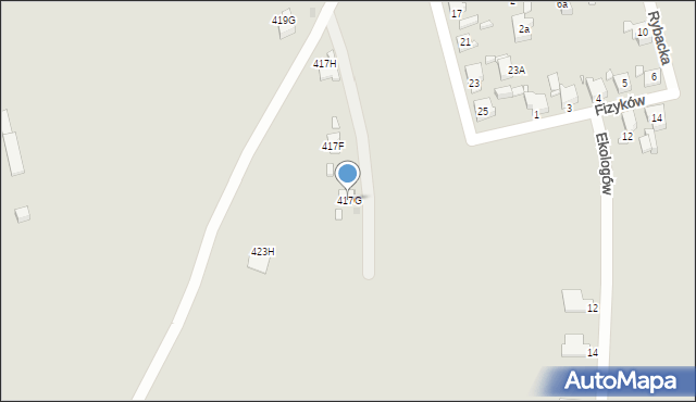 Gliwice, Daszyńskiego Ignacego, 417G, mapa Gliwic