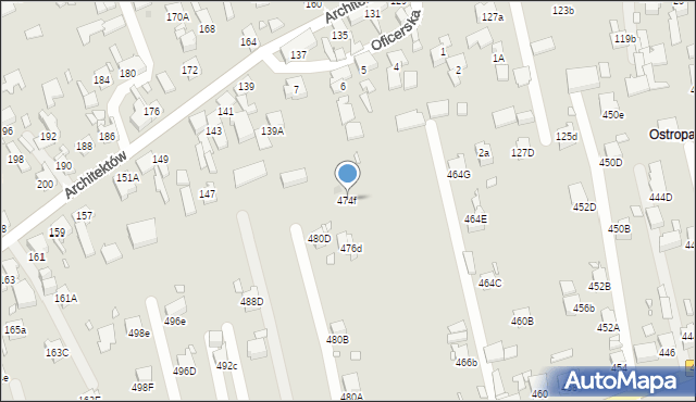 Gliwice, Daszyńskiego Ignacego, 474f, mapa Gliwic