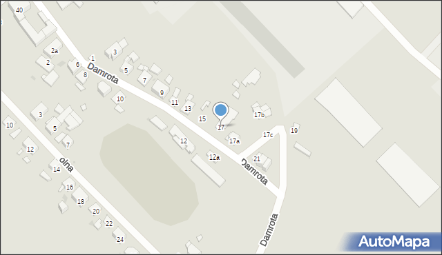 Głogówek, Damrota, 17, mapa Głogówek