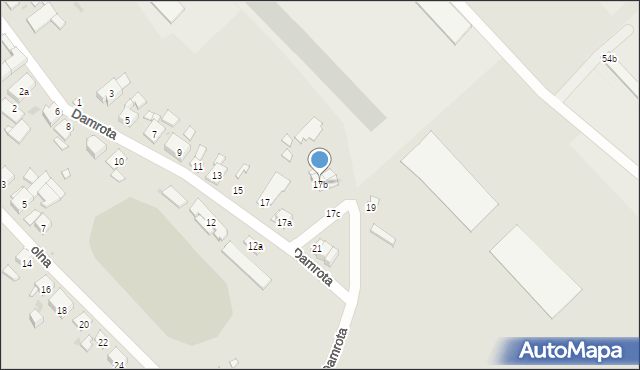 Głogówek, Damrota, 17b, mapa Głogówek