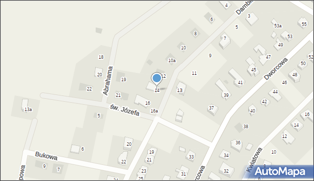 Gnieżdżewo, Dambków, ks., 14, mapa Gnieżdżewo