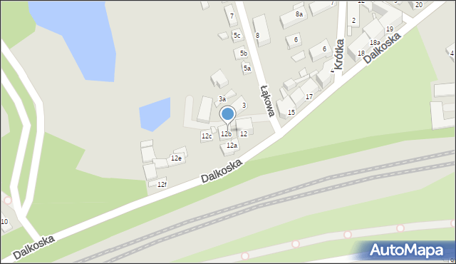 Gniezno, Dalkoska, 13, mapa Gniezna