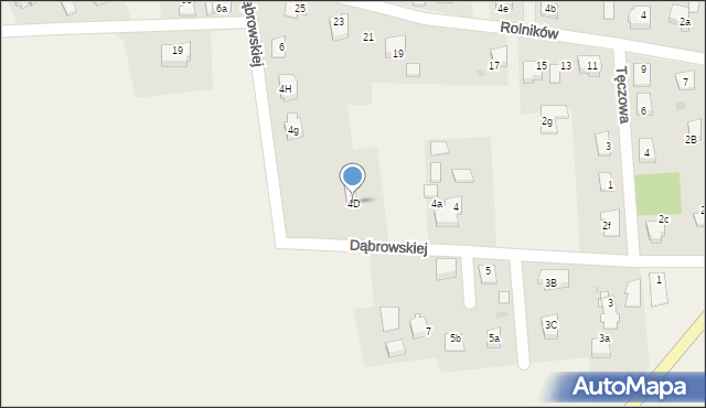 Golasowice, Dąbrowskiej Marii, 4D, mapa Golasowice