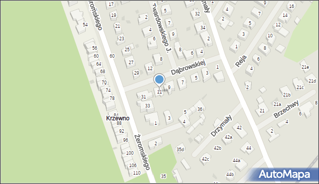 Goleniów, Dąbrowskiej Marii, 11, mapa Goleniów