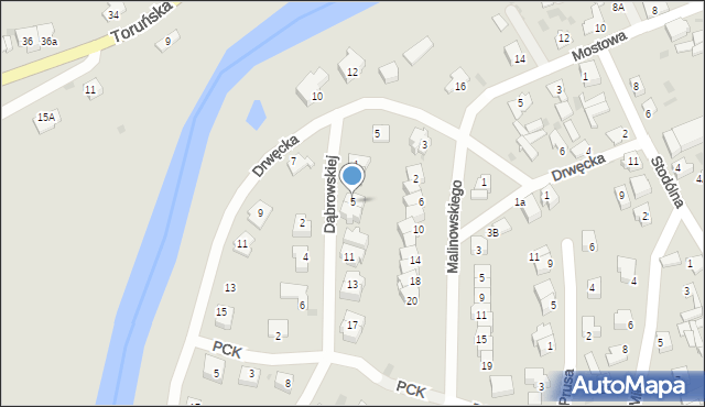 Golub-Dobrzyń, Dąbrowskiej Marii, 5, mapa Golub-Dobrzyń