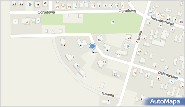 Gołuchów, Dąbrowskiej Marii, 15, mapa Gołuchów