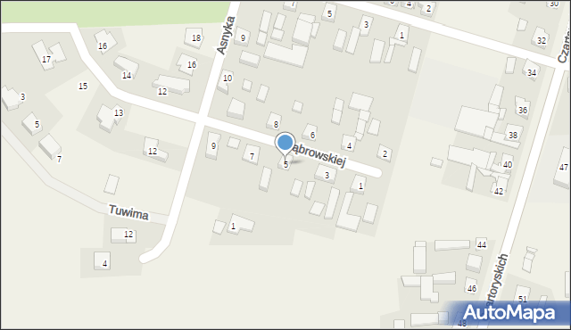 Gołuchów, Dąbrowskiej Marii, 5, mapa Gołuchów