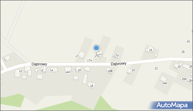 Góra, Dąbrowa, 17b, mapa Góra