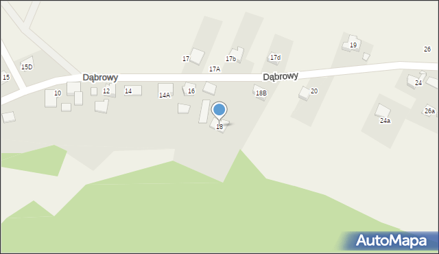 Góra, Dąbrowa, 18, mapa Góra