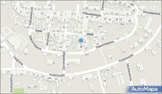 Góra, Dąbrowskiego Jarosława, gen., 18, mapa Góra