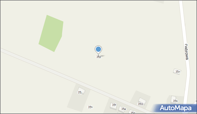 Goręczyno, Dąbrowa, 35p, mapa Goręczyno
