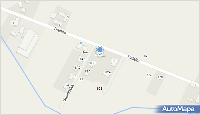 Gortatowo, Daleka, 8BA, mapa Gortatowo