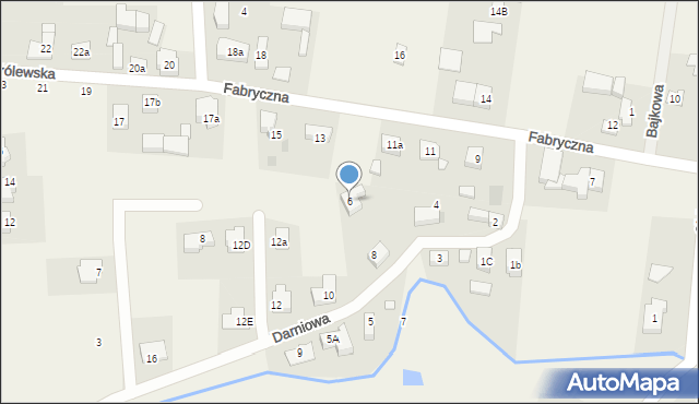 Gortatowo, Darniowa, 6, mapa Gortatowo