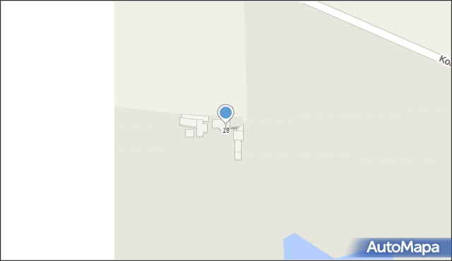 Grabów, Dąbska, 18, mapa Grabów