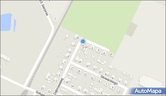 Grabów nad Prosną, Dąbrowskiej Marii, 2, mapa Grabów nad Prosną