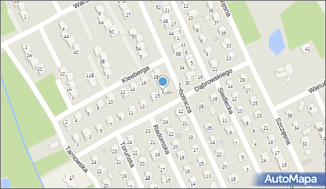 Grodzisk Mazowiecki, Dąbrowskiego Henryka, gen., 17, mapa Grodzisk Mazowiecki