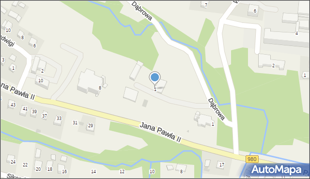 Gromnik, Dąbrowa, 1, mapa Gromnik