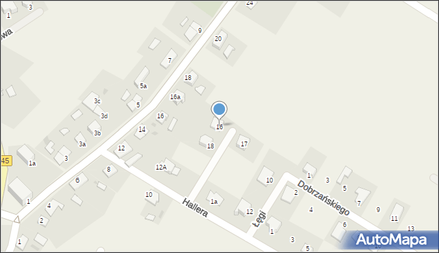 Gruczno, Dąbrowskiego Henryka, gen., 16, mapa Gruczno