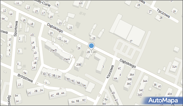 Gryfice, Dąbskiego Jana, 30, mapa Gryfice