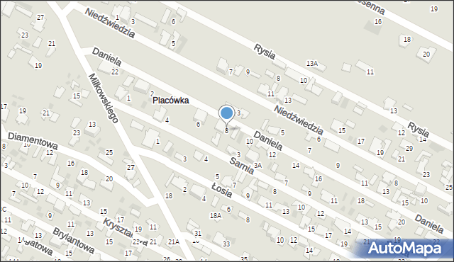 Hajnówka, Daniela, 8, mapa Hajnówka