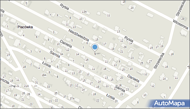 Hajnówka, Daniela, 9, mapa Hajnówka