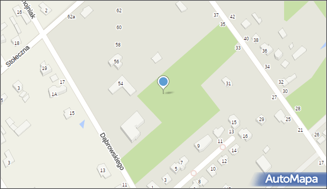 Halinów, Dąbrowskiego, 52b, mapa Halinów