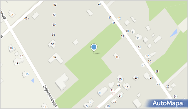 Halinów, Dąbrowskiego, 52c, mapa Halinów