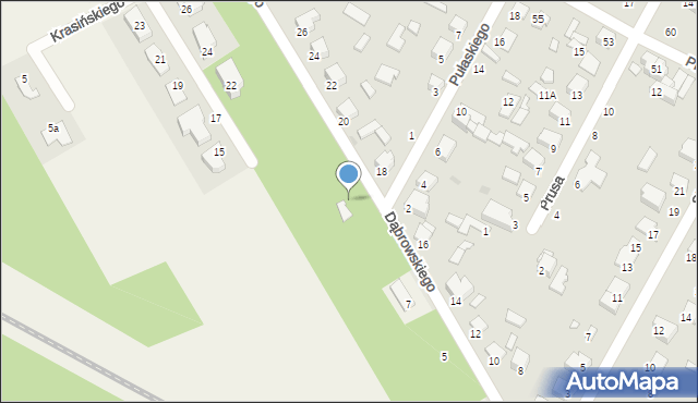 Hipolitów, Dąbrowskiego, 11, mapa Hipolitów