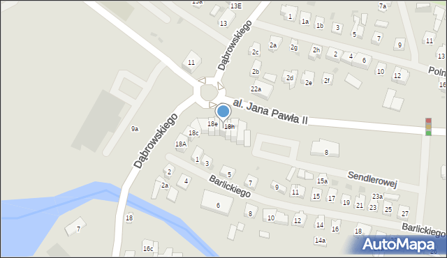 Iława, Dąbrowskiego Jarosława, gen., 18g, mapa Iława