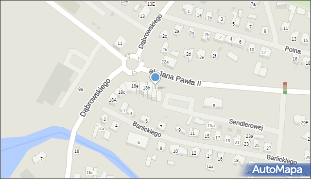 Iława, Dąbrowskiego Jarosława, gen., 18j, mapa Iława