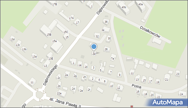 Iława, Dąbrowskiego Jarosława, gen., 24, mapa Iława