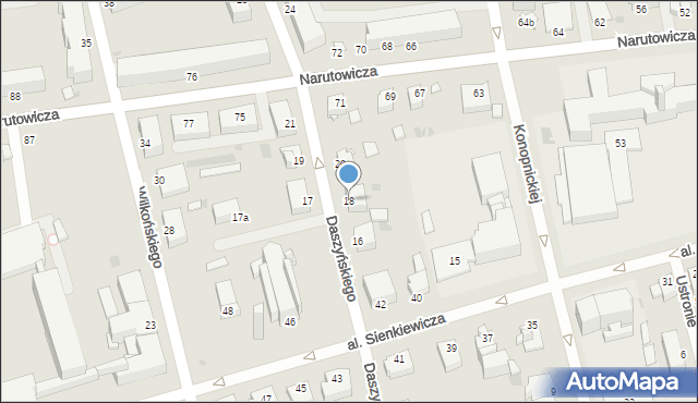 Inowrocław, Daszyńskiego Ignacego, 18, mapa Inowrocławia