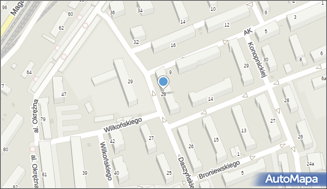 Inowrocław, Daszyńskiego Ignacego, 28, mapa Inowrocławia