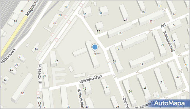 Inowrocław, Daszyńskiego Ignacego, 29, mapa Inowrocławia