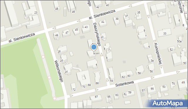 Inowrocław, Daszyńskiego Ignacego, 7, mapa Inowrocławia