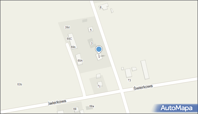 Jacewo, Dalkowska, 1, mapa Jacewo