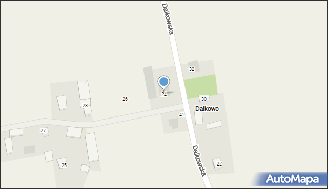 Jacewo, Dalkowska, 24, mapa Jacewo