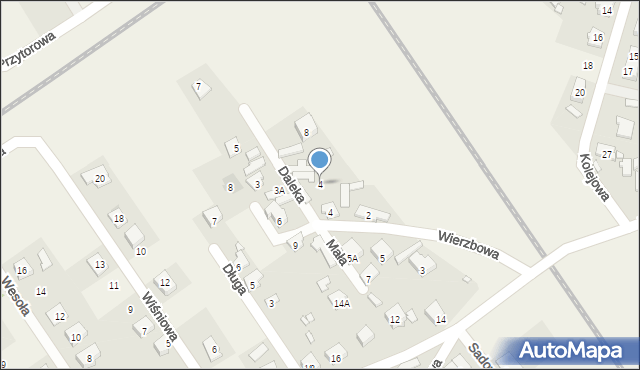 Jasienica, Daleka, 4, mapa Jasienica