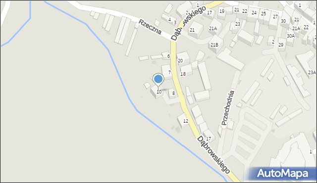 Jawor, Dąbrowskiego Jarosława, gen., 10, mapa Jawor