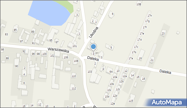 Jaworowa, Daleka, 1, mapa Jaworowa