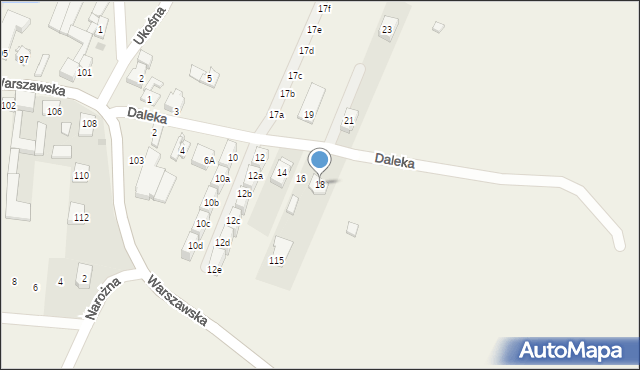 Jaworowa, Daleka, 18, mapa Jaworowa