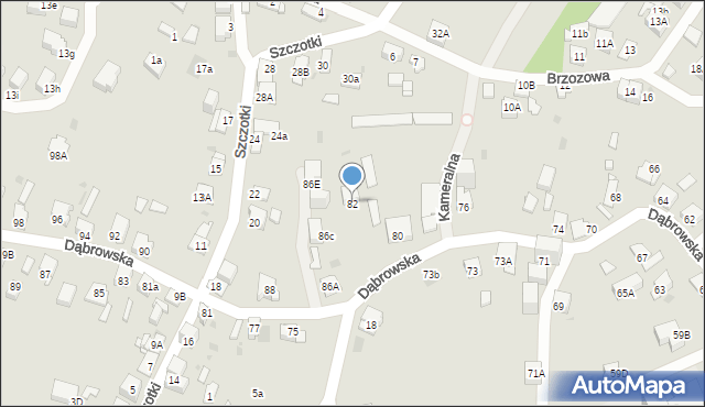 Jaworzno, Dąbrowska, 82, mapa Jaworzno