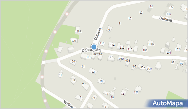 Jaworzno, Dąbrowska, 99A, mapa Jaworzno