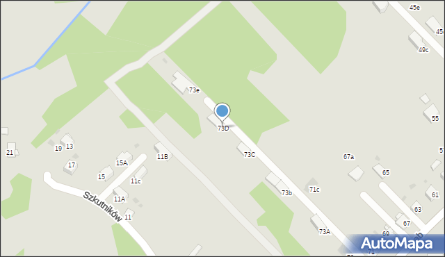 Jaworzno, Dąb, 73D, mapa Jaworzno