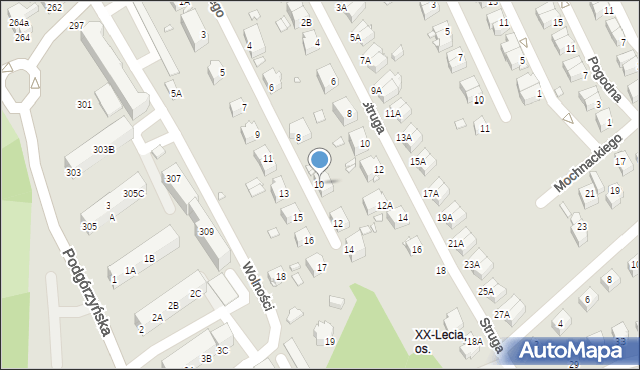 Jelenia Góra, Daniłowskiego Gustawa, 10, mapa Jelenia Góra