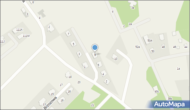 Kałuszyn, Dąbrowska, 8, mapa Kałuszyn