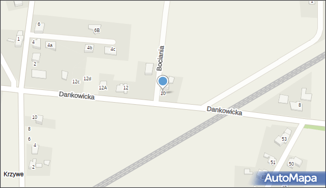 Kaniów, Dankowicka, 10, mapa Kaniów