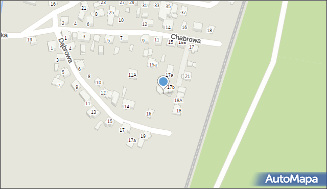 Katowice, Dąbrowa, 20, mapa Katowic