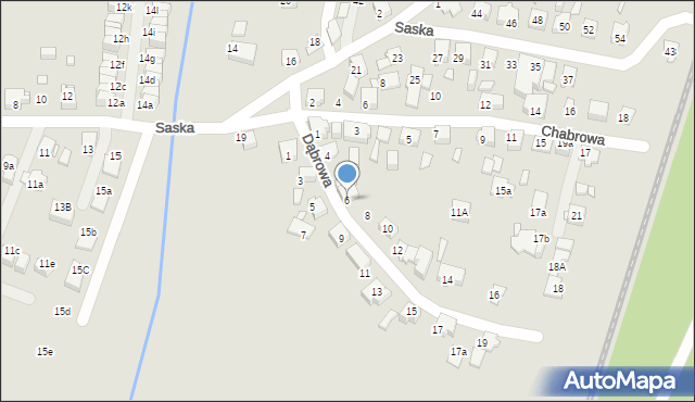 Katowice, Dąbrowa, 6, mapa Katowic